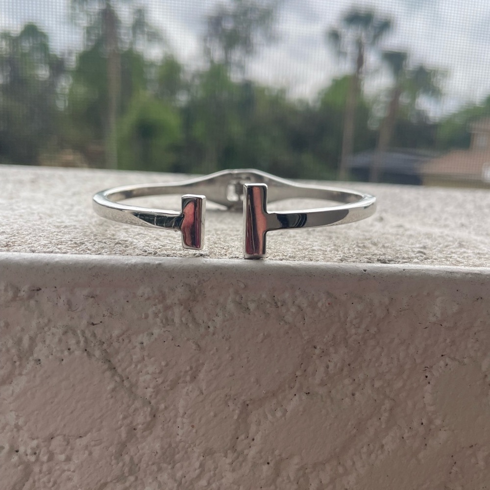 Silver T-Bar Bracelet
